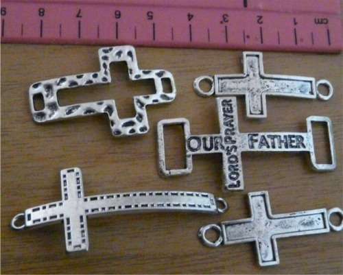 5 Pc Double ended Crosses Charm set