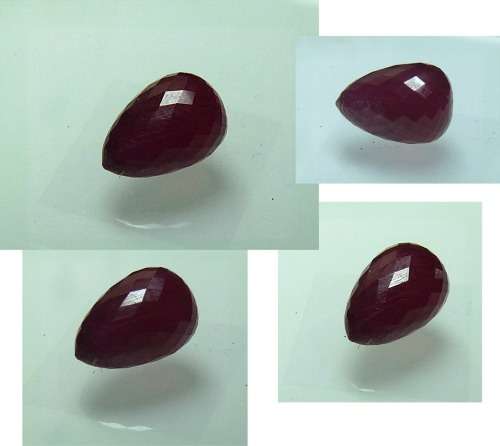 Ruby Rare cut Briolette - Undrilled