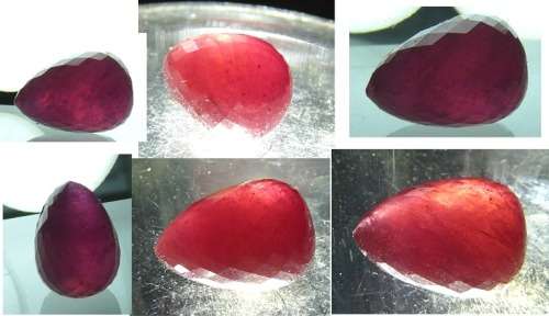 Ruby Rare cut Briolette - Undrilled