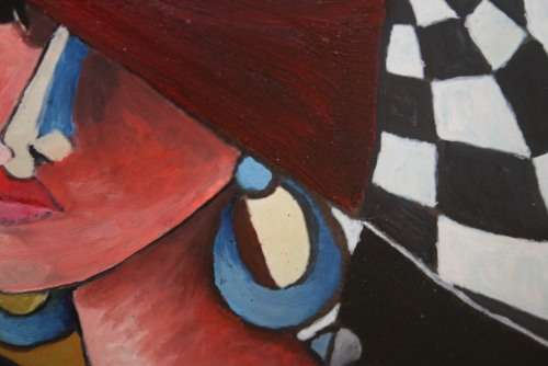 Off to the races  Oil on Board Get your painting while the artist is still affordable