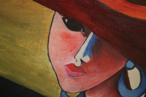 Off to the races  Oil on Board Get your painting while the artist is still affordable