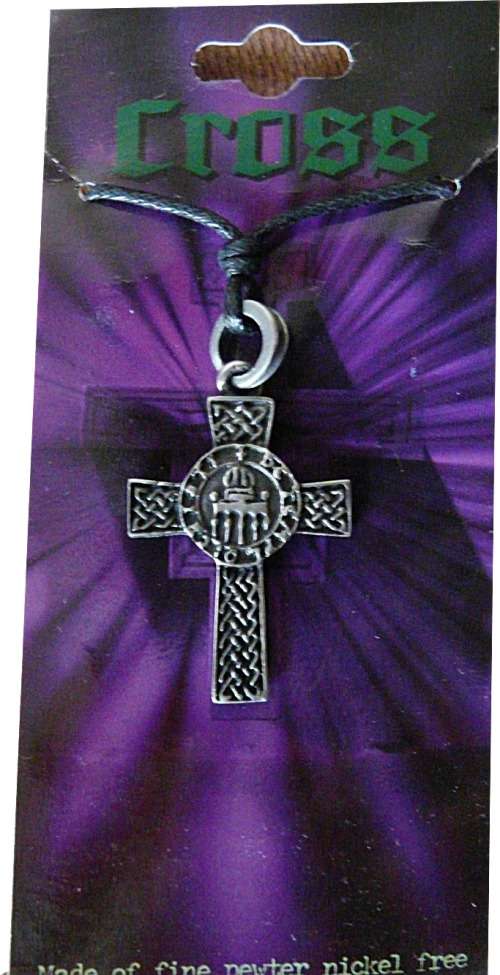 CELTIC CROSS PEWTER PENDANT / NECKLACE 002