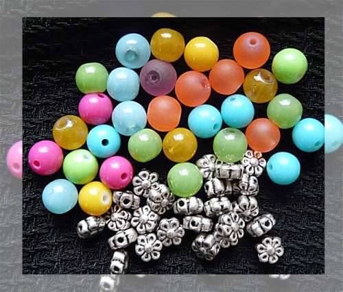 Mix Color Beads and spacers Set