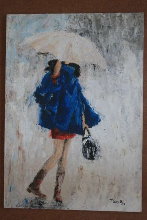 Lady in Blue by Theunis Smith ...Investment art from this international recognized artist