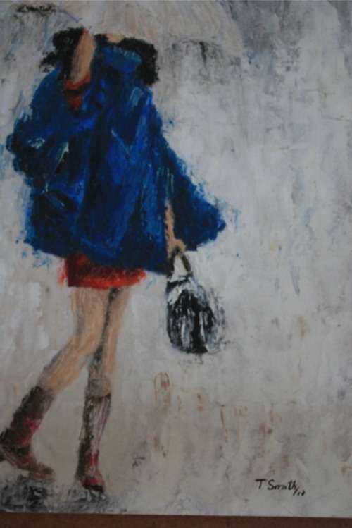 Lady in Blue by Theunis Smith ...Investment art from this international recognized artist