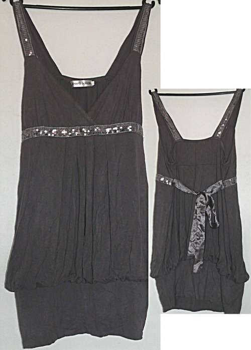 Stunning Grey Glitter Outgoing Top