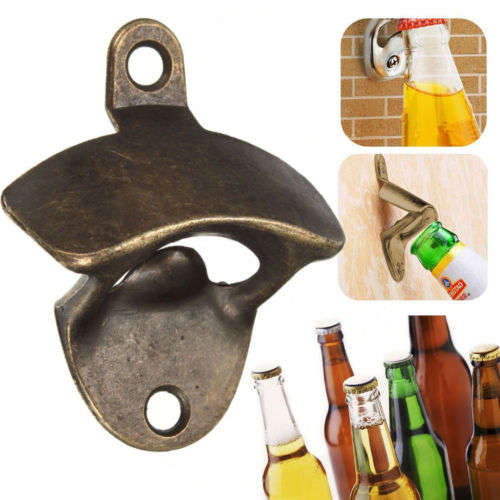 Bronze Wall Mount Beer Bottle Opener