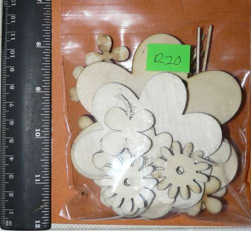 Flowers set 4 - Laser-cut