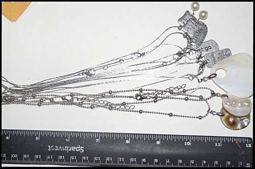 8pc Mix Chains with Charms