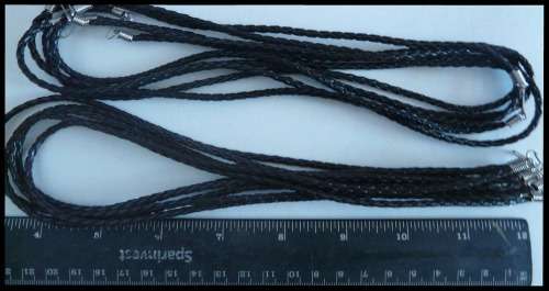 10 Pc Faux Leather Necklaces