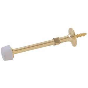 Stanley Solid Doorstop in Bright Brass