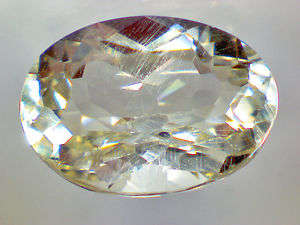 RARE ORTHOCLASE FELDSPAR faceted oval