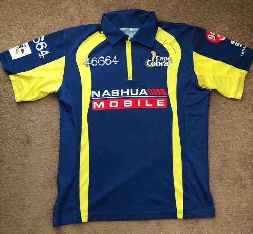 Cape Cobras Match Worn & Signed Shirt (Andew Puttick)