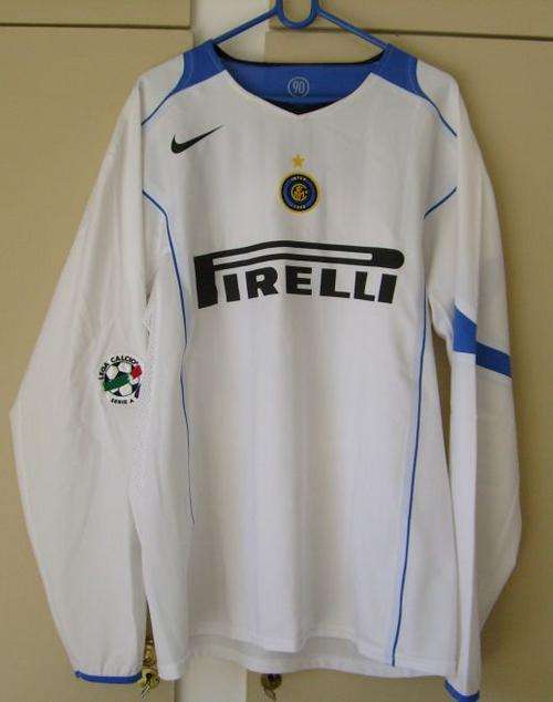 MATCH WORN MATERAZZI INTER MILAN AWAY SHIRT 04/05