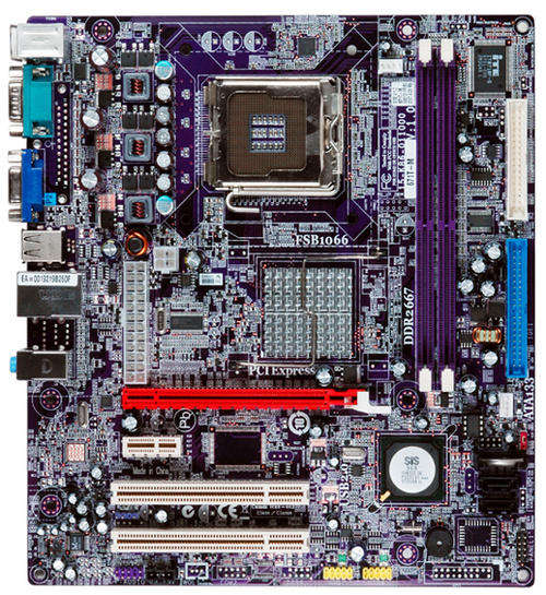 ECS motherboard + 3.4 ghz CPU + 2 GB ram