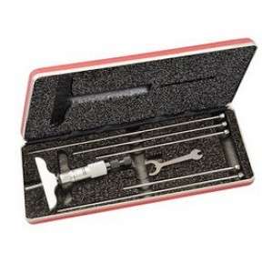 Starrett Mechanical Depth Micrometer Graduation: .01mm Range: 0-150mm Base Length: 63.5mm