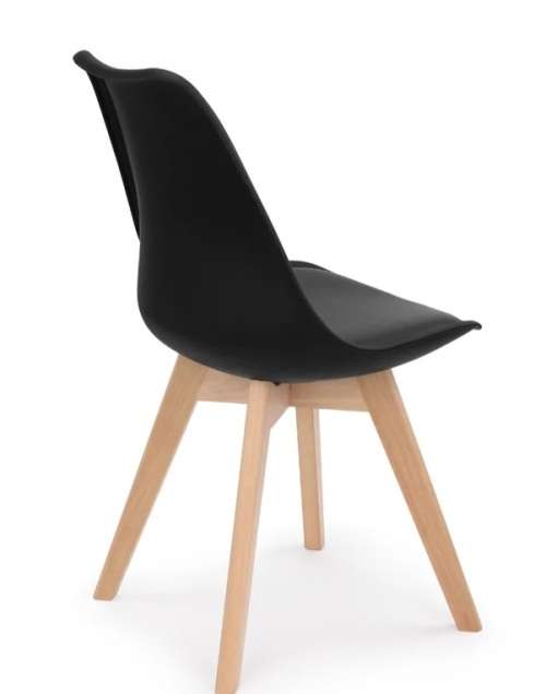 Padded Solid Wood Legs Dining Kitchen Chair