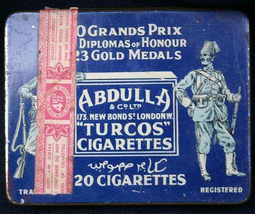 Abdulla Turcos Cigarettes - Rare & Collectible ti