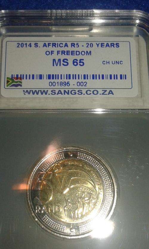 2014 R5 20 YEARS OF FREEDOM...GRADED MS65!