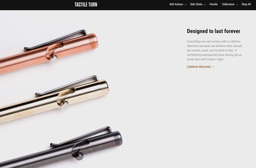 Tactile Turn EDC pen