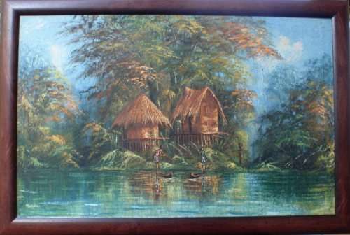 VINTAGE:  A SET OF THREE ORIGINAL OIL PAINTINGS.  RICH TEXTURED IMPRESSIONIST STYLE ART, SEE OTHERS!