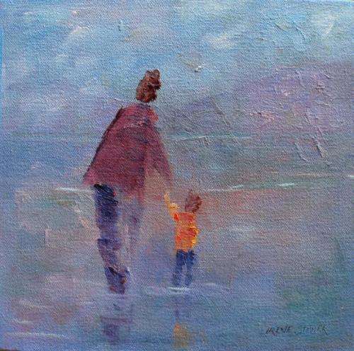 LOVELY LITTLE IMPRESSIONIST PAINTING 'LOW TIDE' signed Irene Stoner - GOOD PRICE!!!