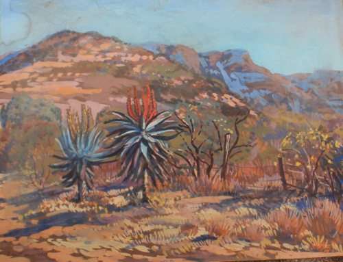 VINTAGE, COLLECTIBLE ORIGINAL WATERCOLOUR, ROSA HOPE (1902-1972) 1965, MOUNT AYLIFF SOUTH AFRICA