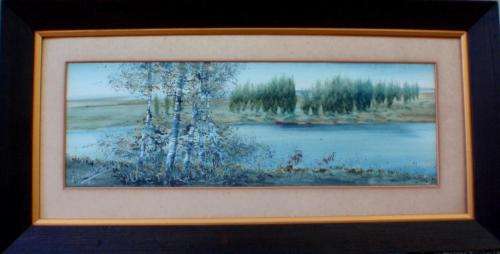 VINTAGE - LOVELY OLD ORIGINAL LANDSCAPE IN ORIGINAL OAK FRAME - ADD TO YOUR VINTAGE COLLECTION!!!