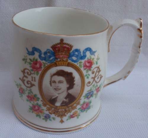 VINTAGE - VERY COLLECTABLE, ROYAL ALBERT BONE CHINA `CORONATION OF QUEEN ELIZABETH 11` 1953