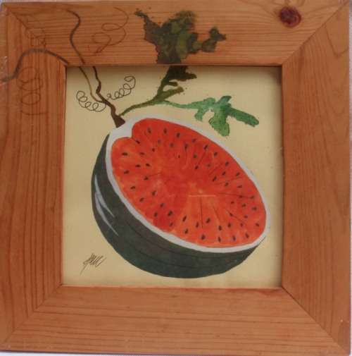 ORIGINAL PAINTINGS by IRENA HAAS - SET OF THREE - IN NATURAL WOOD FRAMES - GOOD PRICE!!!