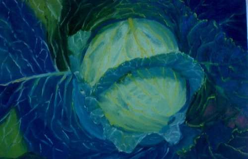 3 ORIGINAL PAINTINGS - CABBAGE, BEETROOT & TOMATOES - LOVELY RICH COLOURS - FOR YOUR KITCHEN DECOR!!