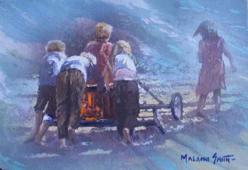 MALACHI SMITH (1948-2012) UNIQUE GICLEE ON CANVAS, EMBELLISHED & PERSONALLY SIGNED BY ARTIST!