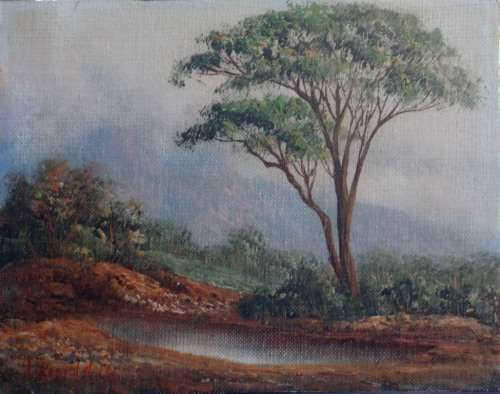 ORIGINAL OIL PAINTING by LOUISE REPSOLD - SIGNED & DATED '85- LOW START PRICE!!!