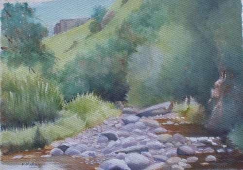 EXQUISITE ORIGINAL WATERCOLOUR by P.MULLANY - DECORATE WITH ORIGINALS!!!