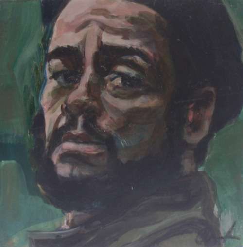 ORIGINAL by CLAUDE CHANDLER, WELL KNOWN ARTIST - PORTRAIT OF THE INFAMOUS 'CHE'