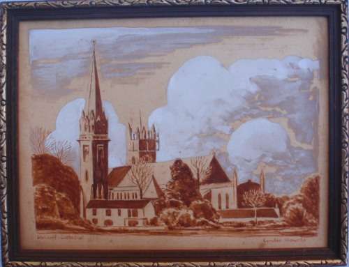 VINTAGE: WONDERFUL ORIGINAL by THE LATE LYNDON HOWELLS (WELSH) of LLANDOFF CATHEDRAL - INTERESTING!