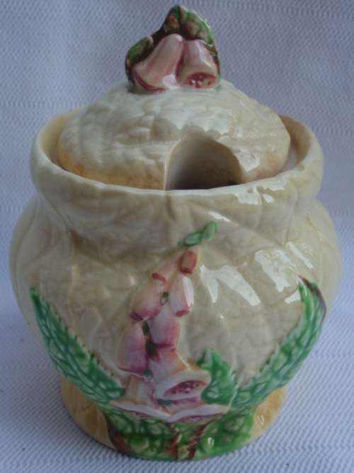 VINTAGE FOXGLOVES - LOVELY LITTLE SUGAR BOWL by CARLTON WARE  COTTAGEY VERY CUTE