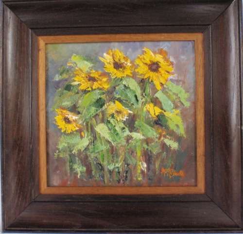 ORIGINAL  PAINTING by ARLENE McDADE `THE LAST OF SUMMER` WELL BELOW GALLERY PRICE