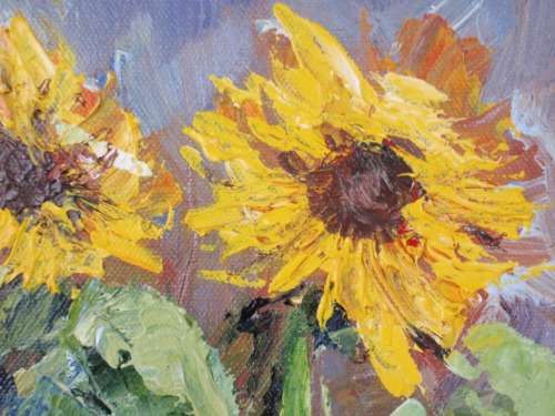 ORIGINAL  PAINTING by ARLENE McDADE `THE LAST OF SUMMER` WELL BELOW GALLERY PRICE