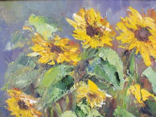 ORIGINAL  PAINTING by ARLENE McDADE `THE LAST OF SUMMER` WELL BELOW GALLERY PRICE