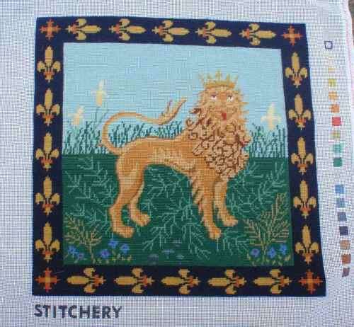 SET OF FOUR NEWLY COMPLETED TAPESTRIES (LOOSE) GORGEOUS SET CUSHION SIZE