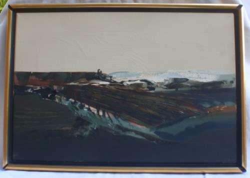 INVESTMENT ART: TWO ORIGINAL KIT BARKER (1916-1988) FAMOUS ABSTRACTS - BOLD & SOPHISTICATED WORKS!