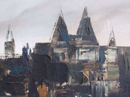 INVESTMENT ART: TWO ORIGINAL KIT BARKER (1916-1988) FAMOUS ABSTRACTS - BOLD & SOPHISTICATED WORKS!