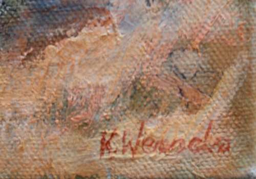 GORGEOUS SAFRICAN LANDSCAPE - OIL ON CANVAS by K.WESSELS - LOVELY IMPRESSIONIST ART