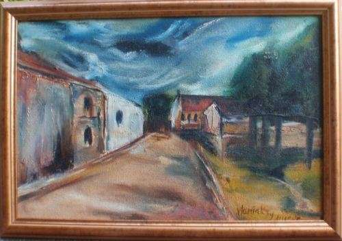 A PAIR OF STUNNING ORIGINAL OIL PAINTINGS - ABSTRACTS, SIGNED by ARTIST - WELL FRAMED!