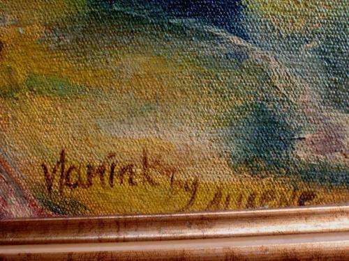 A PAIR OF STUNNING ORIGINAL OIL PAINTINGS - ABSTRACTS, SIGNED by ARTIST - WELL FRAMED!