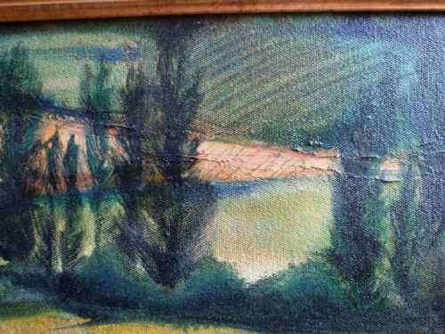 A PAIR OF STUNNING ORIGINAL OIL PAINTINGS - ABSTRACTS, SIGNED by ARTIST - WELL FRAMED!