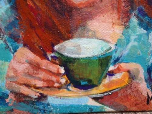 INTERSTING ORIGINAL by MELANIE WILSON - WELL KNOWN DURBAN ARTIST, INTRIGUING FANTASY & MIXED MEDIUMS