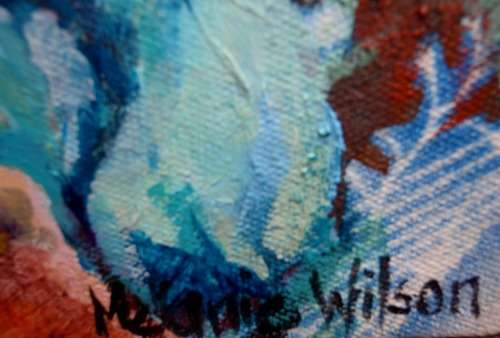 INTERSTING ORIGINAL by MELANIE WILSON - WELL KNOWN DURBAN ARTIST, INTRIGUING FANTASY & MIXED MEDIUMS