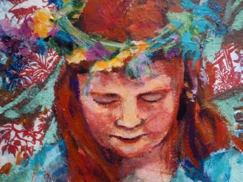 INTERSTING ORIGINAL by MELANIE WILSON - WELL KNOWN DURBAN ARTIST, INTRIGUING FANTASY & MIXED MEDIUMS